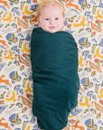 DockATot Swaddle - Woodland / Deep Teal