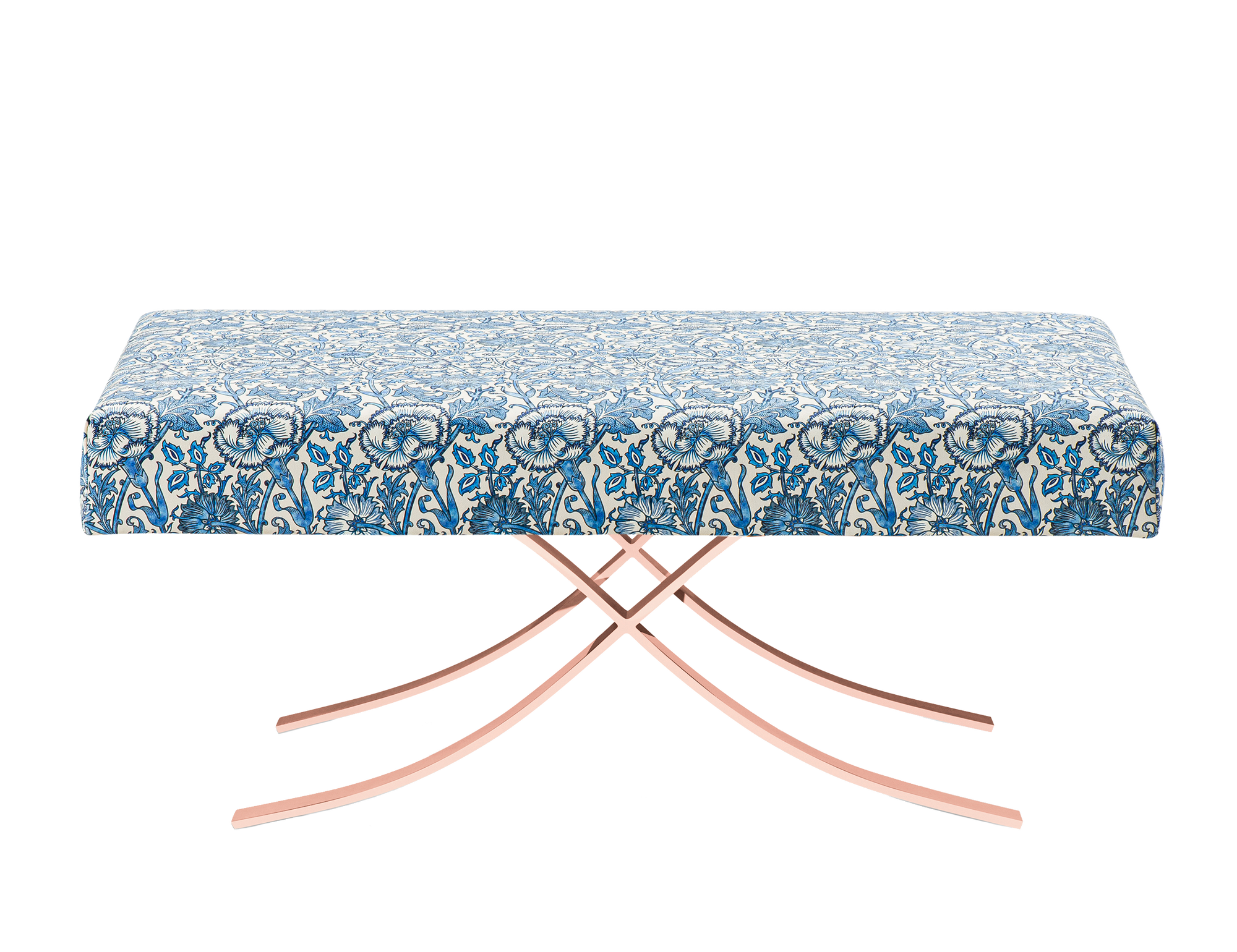 Pink &amp; Rose Rectangular Ottoman